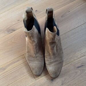 Rag & Bone Nude Suede Ankle Booties
